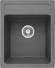 Chiuveta compozit Inter Ceramic finisaj granit gri 40x50 cm