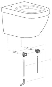 GROHE 39206000 - Vas WC suspendat EURO CERAMIC, 49 cm, ceramică albă