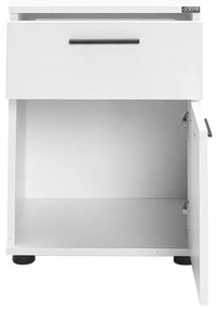 Noptieră 57x40 cm alb