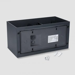 Brilagi - Aplică de perete LED pentru exterior DOUBLE CUBE LED/12W/230V antracit IP65