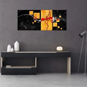 Tablou abstract - Dansatoare (120x50 cm)