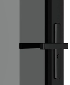 Usa de interior, 102,5x201,5 cm, Negru, sticla ESG si aluminiu 1, black and dark transparent, 102.5 x 201.5 cm, Grila 3x2