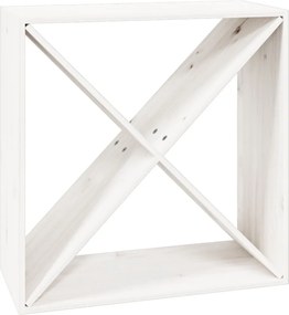 vidaXL Dulap de vinuri, alb, 62x25x62 cm, lemn masiv de pin