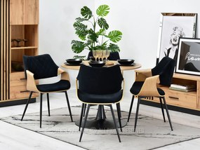 Scaun Rolf K (stejar negru + negru). 1111252