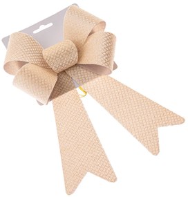 Fundă de Crăciun 16 x 25 cm, crem