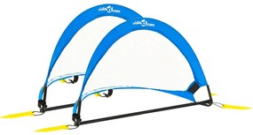 vidaXL Porți fotbal copii 2 buc. geantă depozitare 75,5x46x48 cm