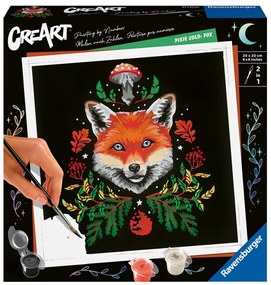CREART PICTURA PE NUMERE PENTRU ADULTI EDITIE PIXIE COLD VULPE - RAVENSBURGER (RVSPBN23511)
