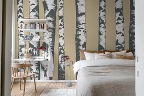 Tapet Birch Grove, Beige, Rebel Walls