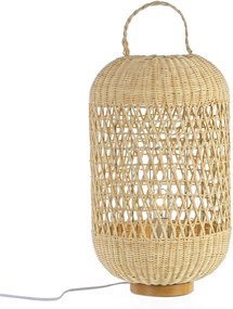 Veioza rattan natur Jazar Ø 31 cm x 63 h