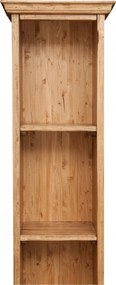 Biblioteca mica, L40 30 H196 cm, natur antichizat, lemn masiv