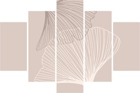Tablou - Frunze bej N⁰2 (150x105 cm)