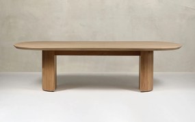 Masă lemn masiv de dining Quantum, 280 × 110 × 75 cm