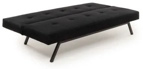 Canapea extensibilă BAKU, 2 locuri, neagră