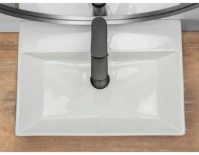 REA-U8701 - Lavoar pentru blat BONITA 36x51 cm, ceramică, alb lucios