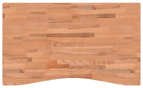 356061 vidaXL Blat de birou, 100x(55-60)x4 cm, lemn masiv de fag