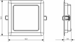 Plafonieră LED încastrată pentru baie LED/12W/230V 3000K IP44 Opple 26664