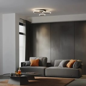 Lustră LED dimabilă aplicată Brilagi ORBITS LED/40W/230V 3000-6500K negru + telecomandă