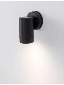 Aplica perete de exterior cu iluminat ambiental IP44 LIMBIO I neagra