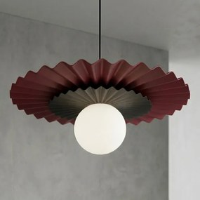 Lustră suspendată pe cablu UMBRA 1xG9/8W/230V negru/roșu