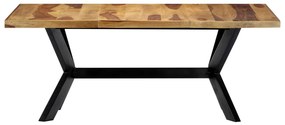 Masa de bucatarie, 180 x 90 x 75 cm, lemn masiv de sheesham 1, Maro, 180 cm