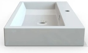 Sapho - Lavoar pe blat ORINOKO 70x42 cm marmură/alb