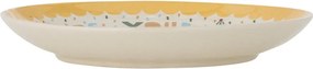 Farfurie pentru copii galbenă/crem din gresie ø 16 cm Celebrate – Bloomingville Mini