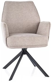 Scaun Hugo bej/negru Brego31