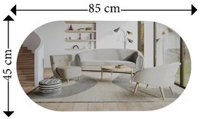 Oglindă de perete RIORS 85x45 cm auriu