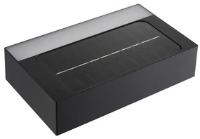 Aplica solara cu senzor de miscare, protectie IP44, Monay Square negru