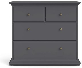 Comodă gri joasă 96x87 cm Paris – Tvilum