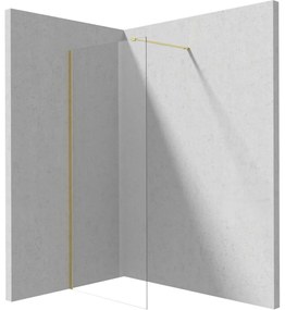 Paravan dus walk-in sticla securizata 110x195 cm auriu periat Deante Prizma Auriu periat, 1100x1950 mm