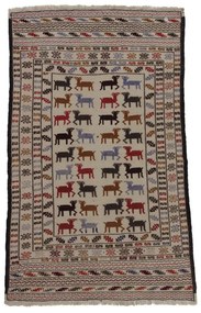 Covor kilim nomadic afgan Adarskan 136x194 covor de perete țesut manual