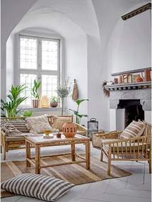 Canapea de grădină bej natural din bambus Sole – Bloomingville