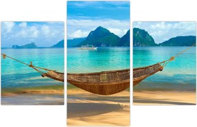 Tablou - Hamac pe plajă 3 (90x60 cm)