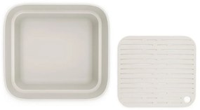 Vas pentru chiuvetă cu tavă de scurgere gri deschis din plastic SinkSide – Brabantia