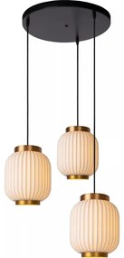Lustră pe cablu Lucide 13435/03/31 GOSSE 3xE27/40W/230V porțelan