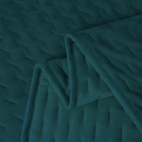 Cuvertura de pat din catifea ASTRALIA, petroleu Dimensiune: 200 x 220 cm