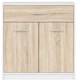 Comodă Nepo Plus 5 (alb + stejar sonoma) . 1098290
