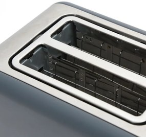 Prăjitor de pâine cu două fante 900W/230V oțel inoxidabil/gri