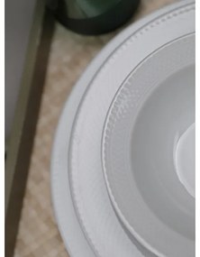 Set de veselă 18 piese, porțelan alb