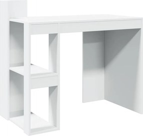 vidaXL Birou, alb, 103,5x56,5x94 cm, lemn prelucrat