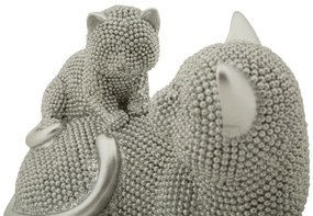 Decorațiune Gatto Sparky con Cucciolo, 19X9X13 cm, Mauro Ferretti