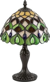 Brilagi - Lampă de masă Tiffany cu vitralii MARGARET 1xE14/40W/230V