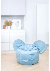 Fotoliu puf pentru copii albastru Ears – The Brooklyn Kids