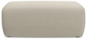 Taburet bej cu tapițerie din catifea Kapua – Makamii