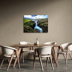 Tablou - Cascada intre stânci (70x50 cm)