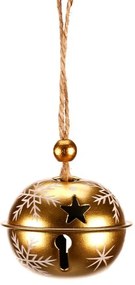 Set de clopoței metalici suspendați, 6 bucăți auriu