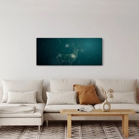 Tablou - Cerb magic noaptea (120x50 cm)