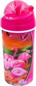 Sticlă apă pentru copii model flamingo 500ml