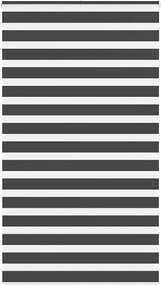 vidaXL Jaluzea tip zebra neagră lățime țesătură 130,9 cm poliester